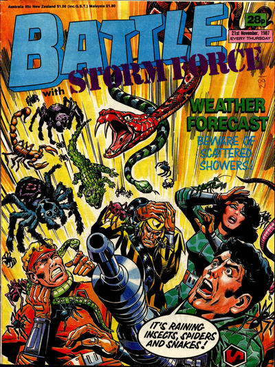 Cover for Battle with Storm Force (IPC, 1987 series) #21 November 1987 [655]