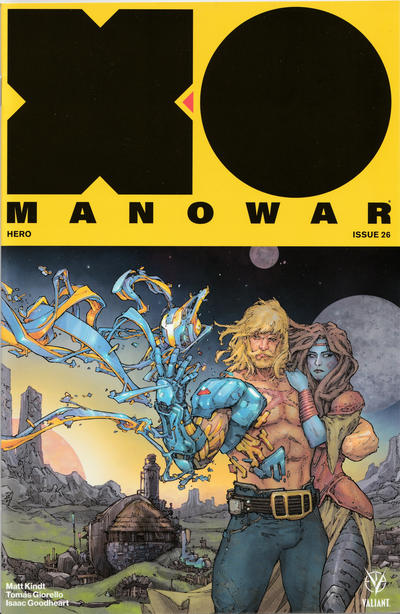 Cover for X-O Manowar (2017) (Valiant Entertainment, 2017 series) #26 [Cover A - Kenneth Rocafort]