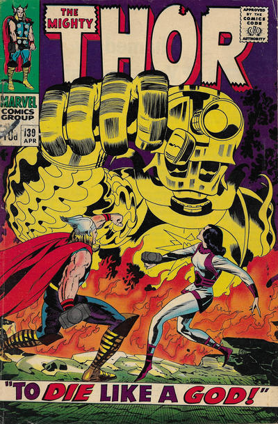 Cover for Thor (Marvel, 1966 series) #139 [British]
