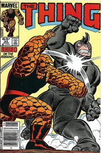 Cover Thumbnail for The Thing (Marvel, 1983 series) #24 [Newsstand]