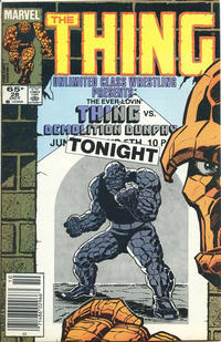 Cover Thumbnail for The Thing (Marvel, 1983 series) #28 [Newsstand]