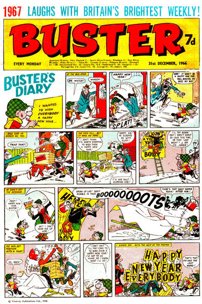 Cover for Buster (IPC, 1960 series) #31 December 1966 [345]