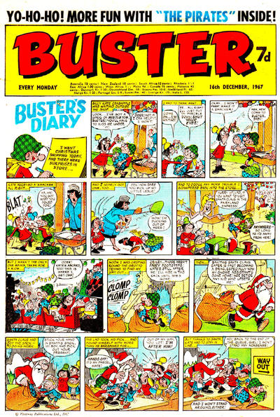 Cover for Buster (IPC, 1960 series) #16 December 1967 [395]