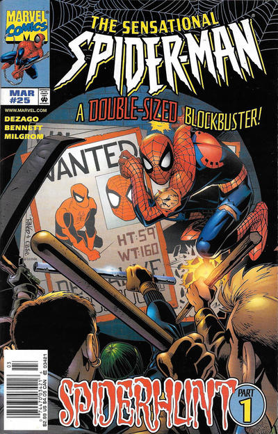Cover for The Sensational Spider-Man (Marvel, 1996 series) #25 [Newsstand]