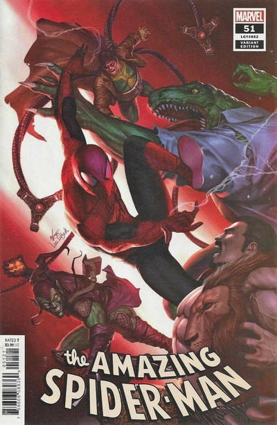Cover for Amazing Spider-Man (Marvel, 2018 series) #51 (852) [Variant Edition - InHyuk Lee Cover]
