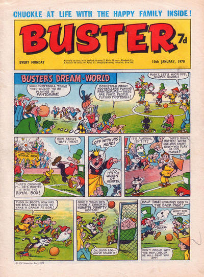 Cover for Buster (IPC, 1960 series) #10 January 1970 [503]