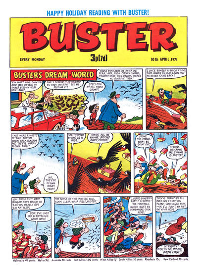 Cover for Buster (IPC, 1960 series) #10 April 1971 [555]