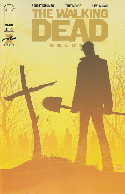 Cover for The Walking Dead Deluxe (Image, 2020 series) #6 [Tony Moore & Dave McCaig Cover]