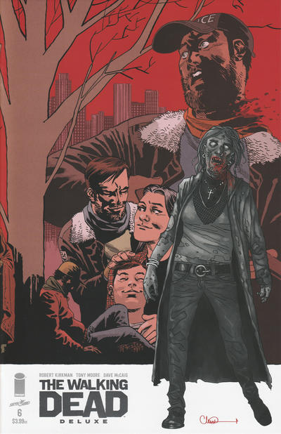 Cover for The Walking Dead Deluxe (Image, 2020 series) #6 [Charlie Adlard Connecting Cover]