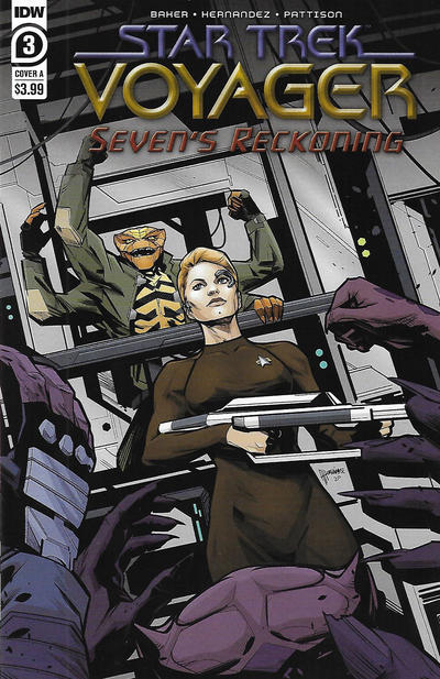 Cover for Star Trek: Voyager - Seven's Reckoning (IDW, 2020 series) #3 [Cover A]