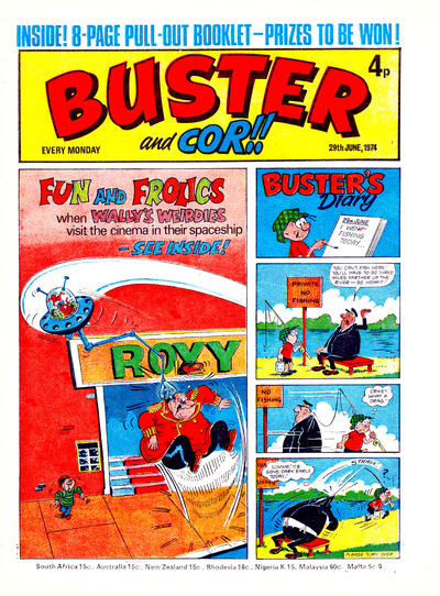 Cover for Buster (IPC, 1960 series) #29 June 1974 [717]