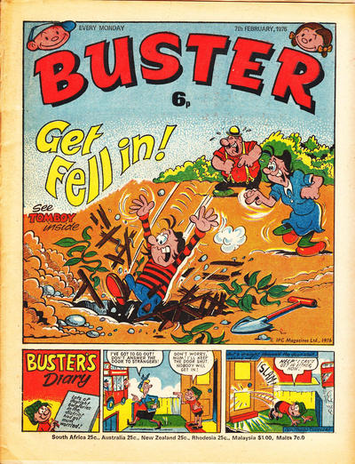 Cover for Buster (IPC, 1960 series) #7 February 1976 [795]