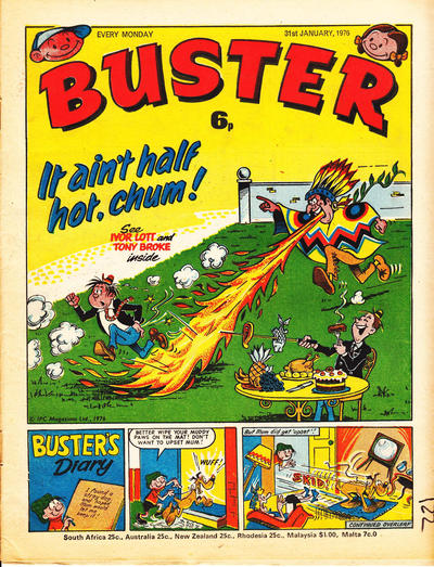 Cover for Buster (IPC, 1960 series) #31 January 1976 [794]