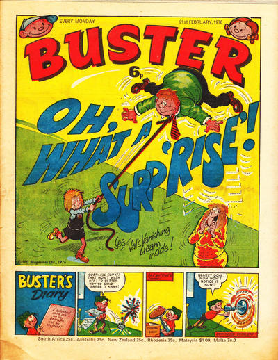 Cover for Buster (IPC, 1960 series) #21 February 1976 [797]