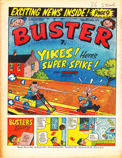 Cover for Buster (IPC, 1960 series) #30 October 1976 [833]
