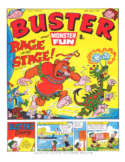 Cover for Buster (IPC, 1960 series) #30 July 1977 [872]