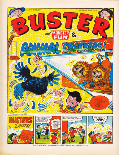 Cover for Buster (IPC, 1960 series) #4 February 1978 [899]