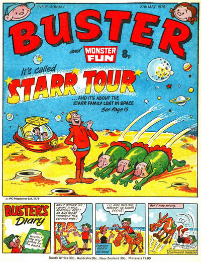 Cover for Buster (IPC, 1960 series) #27 May 1978 [915]