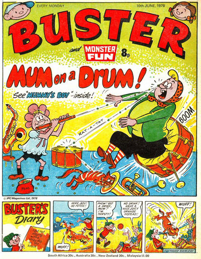 Cover for Buster (IPC, 1960 series) #10 June 1978 [917]