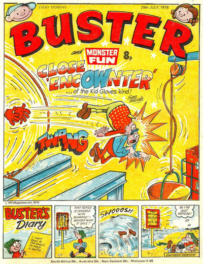 Cover for Buster (IPC, 1960 series) #29 July 1978 [924]