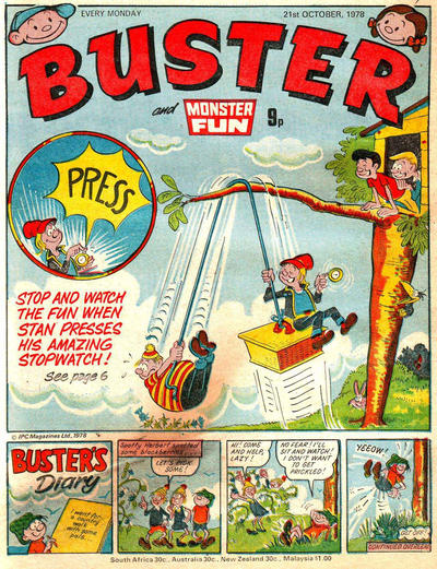 Cover for Buster (IPC, 1960 series) #21 October 1978 [936]
