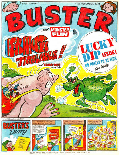 Cover for Buster (IPC, 1960 series) #11 November 1978 [939]