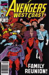 Cover for Avengers West Coast (Marvel, 1989 series) #57 [Mark Jewelers]