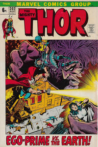 Cover for Thor (Marvel, 1966 series) #202 [British]