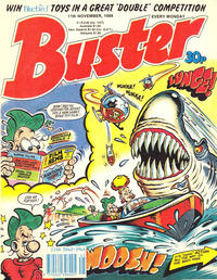Cover Thumbnail for Buster (IPC, 1960 series) #11 November 1989 [1505]