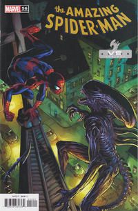 Cover for Amazing Spider-Man (Marvel, 2018 series) #56 (857) [Marvel vs Alien Variant - Mark Bagley Cover]
