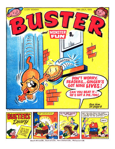 Cover for Buster (IPC, 1960 series) #14 July 1979 [974]