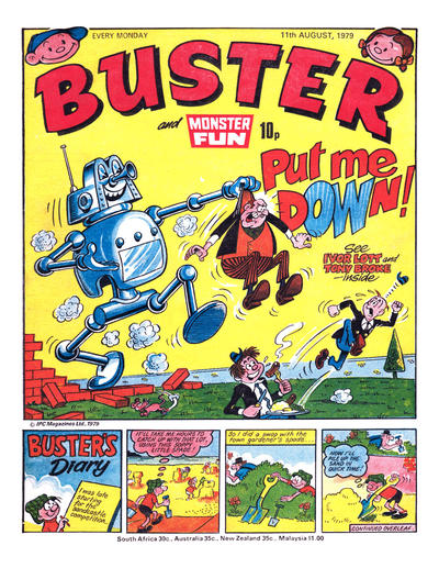 Cover for Buster (IPC, 1960 series) #11 August 1979 [978]