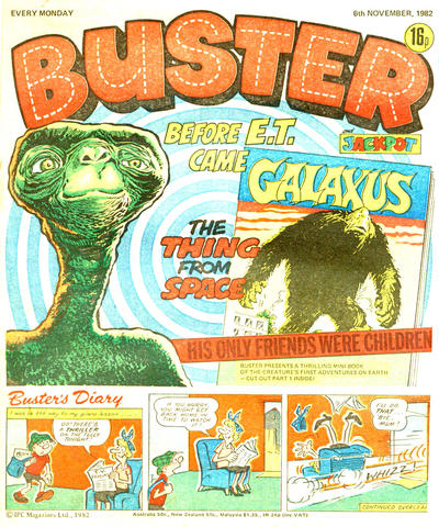 Cover for Buster (IPC, 1960 series) #6 November 1982 [1139]
