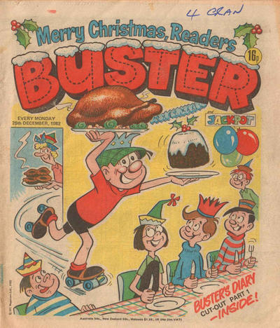 Cover for Buster (IPC, 1960 series) #25 December 1982 [1146]