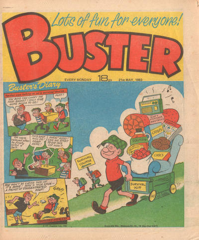 Cover for Buster (IPC, 1960 series) #21 May 1983 [1167]