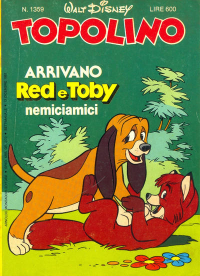 Cover for Topolino (Mondadori, 1949 series) #1359
