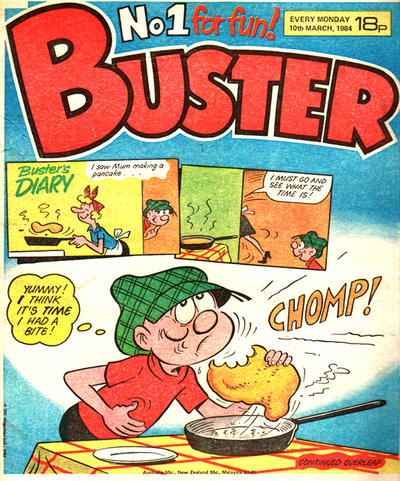 Cover for Buster (IPC, 1960 series) #10 March 1984 [1209]