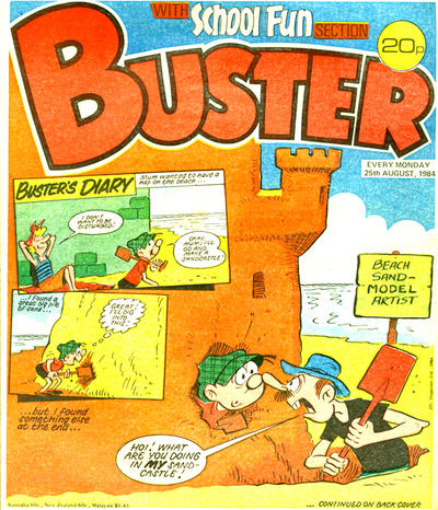 Cover for Buster (IPC, 1960 series) #25 August 1984 [1233]