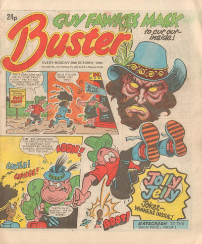 Cover for Buster (IPC, 1960 series) #25 October 1986 [1346]