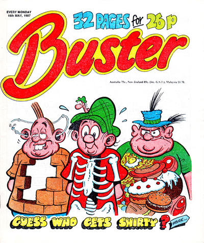 Cover for Buster (IPC, 1960 series) #16 May 1987 [1375]