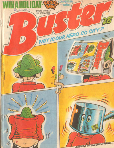 Cover for Buster (IPC, 1960 series) #9 April 1988 [1422]