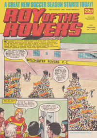 Cover Thumbnail for Roy of the Rovers (IPC, 1976 series) #25 August 1984 [406]