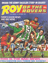 Cover Thumbnail for Roy of the Rovers (IPC, 1976 series) #21 November 1987 [575]