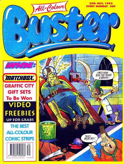 Cover for Buster (IPC, 1960 series) #25 July 1992 [1646]