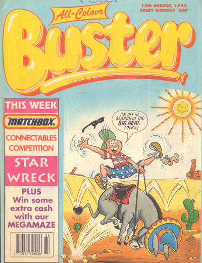 Cover for Buster (IPC, 1960 series) #15 August 1992 [1649]