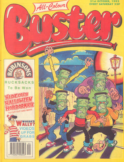 Cover for Buster (IPC, 1960 series) #31 October 1992 [1660]