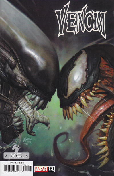 Cover for Venom (Marvel, 2018 series) #32 (197) ['Alien vs' - Ryan Brown Cover]