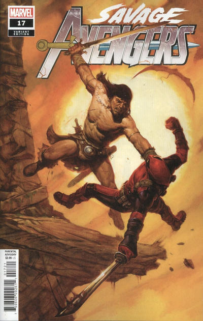 Cover for Savage Avengers (Marvel, 2019 series) #17 [E. M. Gist Cover]