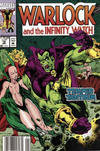 Cover for Warlock and the Infinity Watch (Marvel, 1992 series) #12 [Newsstand]
