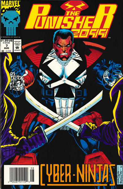 Cover for Punisher 2099 (Marvel, 1993 series) #7 [Newsstand]